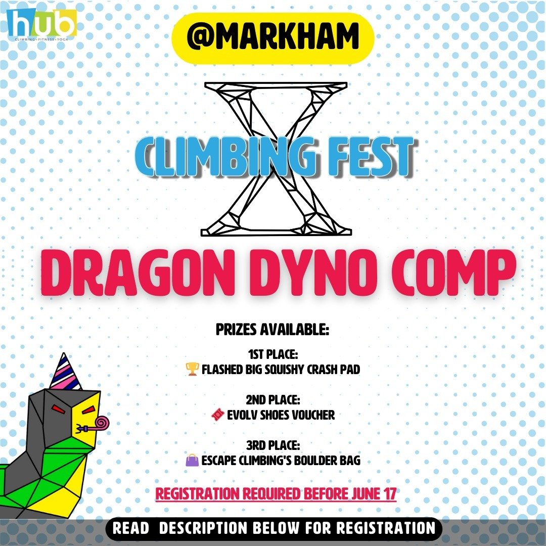Climbing Fest Dragon Dyno Comp event poster