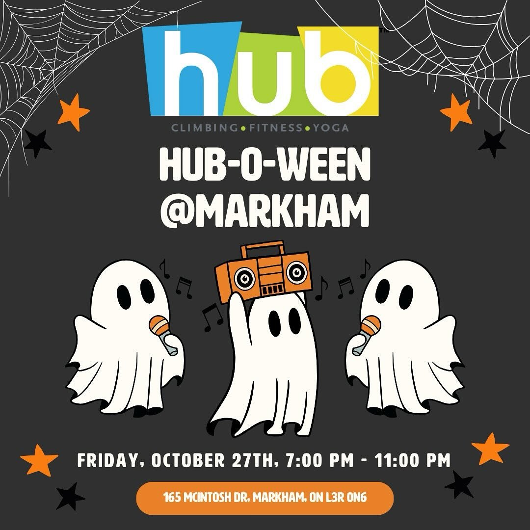 Hub-o-ween Halloween party poster
