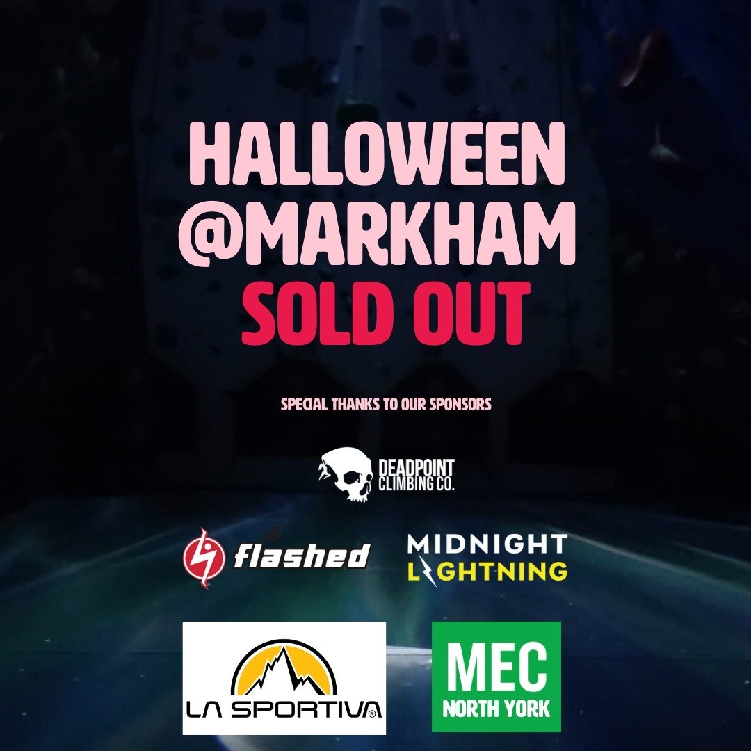Sold-out Halloween event sponsor thank-you graphic